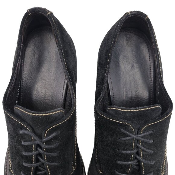 Donald J. Pliner Italy Men\'s size 9.5M Black Suede Dress Shoes Split-toe Oxfords main image 8